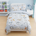 SANDJEST Dog Duvet Cover Sets Full Size for Kids Boys Girls, Incude 1 Polyester Comforter Cover 80x90 Inches and 2 Pillowcases 20x26 Inches, Comforter Not Included, Gift for Christmas Birthday