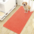 OLANLY Dog Door Mat for Muddy Paws 47x24, Absorbs Moisture and Dirt, Absorbent Non-Slip Washable Doormat, Quick Dry Chenille Mud Mat for Dogs, Entry Indoor Entryway Carpet for Inside Floor, Coral