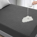 Waterproof Mattress Protector Twin XL Size - Breathable, Noiseless, Ultra-Soft Bed Cover, Mattress Pad Cover with Deep Stretchable Pockets 8"-21" (Gray)