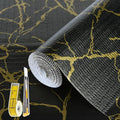 2-Layer Drawer and Shelf Liner for Kitchen Cabinet: 12in X 20Ft Non Slip Waterproof Shelf Paper Non Adhesive Refrigerator Liners Black/Gold Marble Easy Liners for Bathroom with Knife Tape Measure