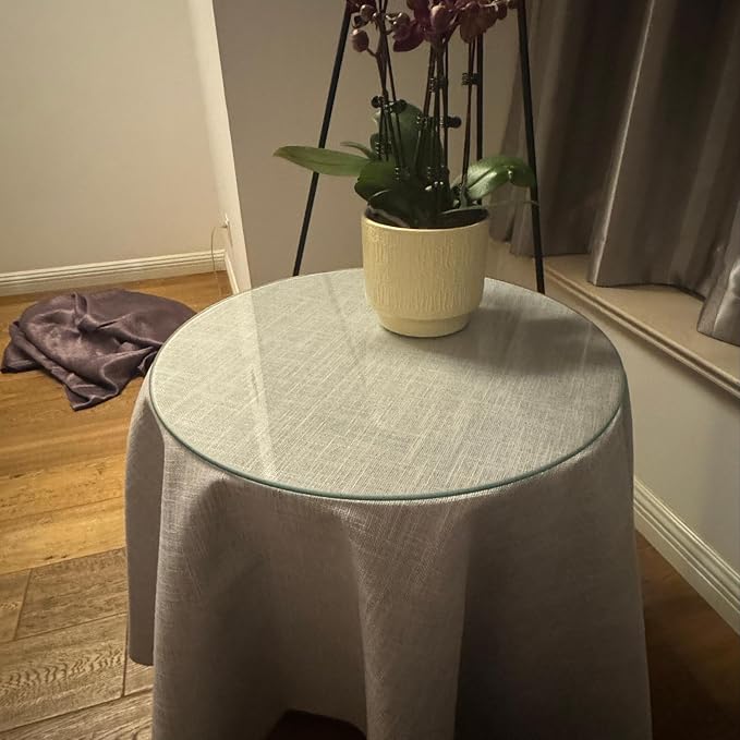 14" Round Tempered Glass Table Top