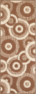 24 ft Extra Long Brown Hallway Runner Rug | Non-Slip & Machine Washable | Custom Cut to Size 2'3" x 24' (Runner) | REMNAZ