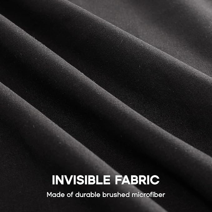 SONIVE King Bed Skirt,Premium Solid with Pleated Dust Ruffle 15-Inch Drop Easy to Put in Shrink Free and Fade Resistant Black