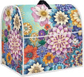 Kitchen Stand Mixer Covers Boho Mandala Flower Mixer Cover Dust Cover Washable Kitchen Appliance Cover for 4.5-5 Quart Mixers, Keep Your Kitchen Clean