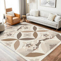 Geometric Rug, Washable 6x9 Rug for Living Room, Modern Abstract Patterned Indoor Carpet, Geometric Decor for Home, Bedroom, Soft Non Slip Thin Design FER91