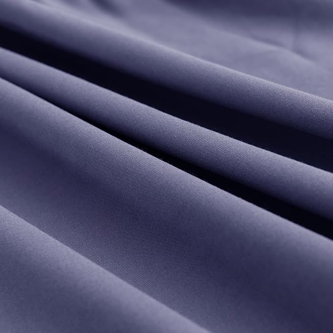 TSUTOMI Navy Blue Bed Skirt King Size Ruffled Bed Skirt with Split Corners, King Bed Skirt 18 Inch Drop, King Size Bed Skirt Navy Blue for Ruffled Bed Skirt with Split Corners, Bed Skirt King Size