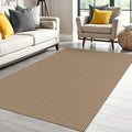 IOHOUZE Washable Area Rug 4x6 Non Slip Rubber Backed Woven Indoor Outdoor Rugs for Entryway Bedroom Rug Kitchen Floor Throw Carpet for Entrance Living Room, Orange/Tan/Brown