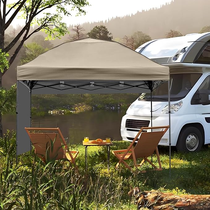 Instant Canopy Tent SideWalls Waterproof Sunwalls for 10x10 Pop Up CanopyTent, 300D Polyester Canopy Walls Waterproof and UV Protection, 1 Pack Sidewall Only