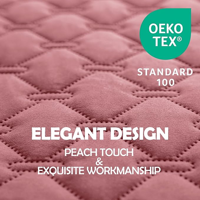 gogobunny 3X Stronger Waterproof Pet Blanket, Scratch Proof Furniture Protector for Dogs Cats, Reversible Cover 40x50 Inch, Dark Pink/Light Pink