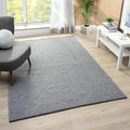 LUXE WEAVERS Modern Farmhouse Gray 6x9 Washable Area Rug, Anti-Slip Diamond Pattern Carpet