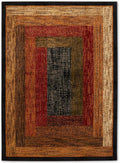 Home Dynamix Royalty Vega Contemporary Geometric Area Rug, Black/Brown, 9'2"x12'6"