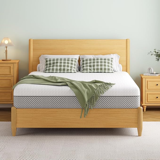 EYN Memory Foam Mattress Cooling Gel Size Matress in A Box Bed Frame Pressure Relief Medium Firm Size Removable Washable Cover Feel Bedroom Essentials CertiPUR-US Certified (8'', Twin)