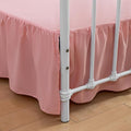 Bed Skirt King Size Ruffled Bed Skirt with Split Corners,16 Inch Drop Dust Ruffle Bed Skirt with Platform, 16 Inch, Blush, King Size