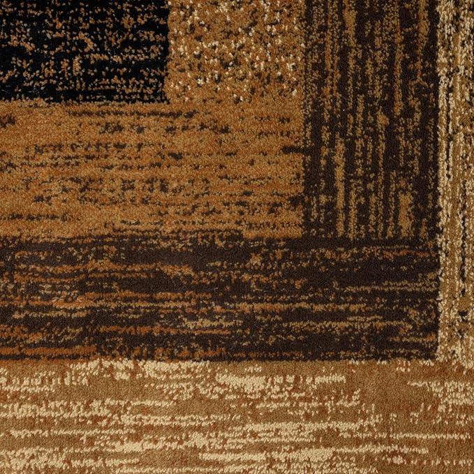Home Dynamix Royalty Vega Contemporary Geometric Area Rug, Black/Beige, 5'2"x7'2"