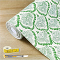 Drawer and Shelf Liner - Green Banana Leaf Pattern,Non Adhesive Non Slip Waterproof Easy-Clean Liner for Kitchen Cabinet, Refrigerator, Bathroom, Pantry Storage Drawers, 17 in x 20 Ft.