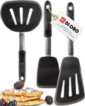 DI ORO Chef Series Silicone Turner Spatula Set - 600F Heat Resistant, 3-Pc