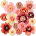 Crowye 12 Pcs Large Colorful Tissue Paper Flowers Decorations Giant Fiesta Craft Crepe Paper Flowers for Wall Decor Backdrop Mexican Wedding Birthday Carnival Party (10'' 20'',Vintage Color)