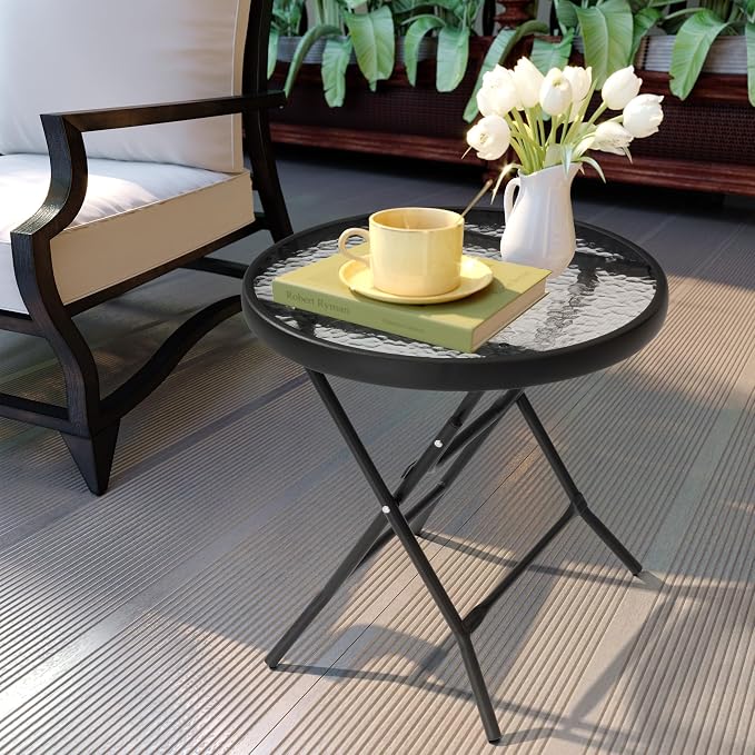 2 Pieces Outdoor Side Table