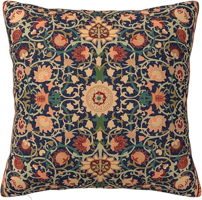 William Morris Vintage Floral 20x20 inches Throw Pillow Covers Cushion Covers for Couch Home Bed Living Room Decorative Pillow Cases