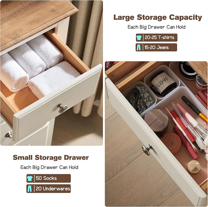 T4TREAM 7 Drawers Dresser Chests