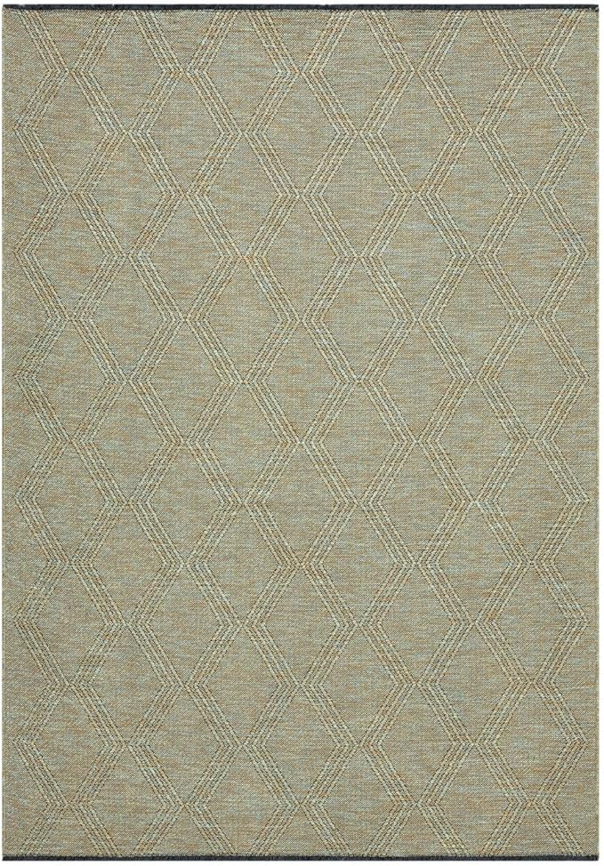 LUXE WEAVERS Modern Farmhouse Green 8x10 Washable Area Rug, Anti-Slip Diamond Pattern Carpet