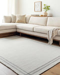 Mark&Day Wool Rugs, 2x8 Janmichael Cottage Light Silver/Charcoal Runner Area Rug, Silver Grey Carpet for Hallway, Kitchen, Bedroom or Living Room (2'6" x 8' Runner)