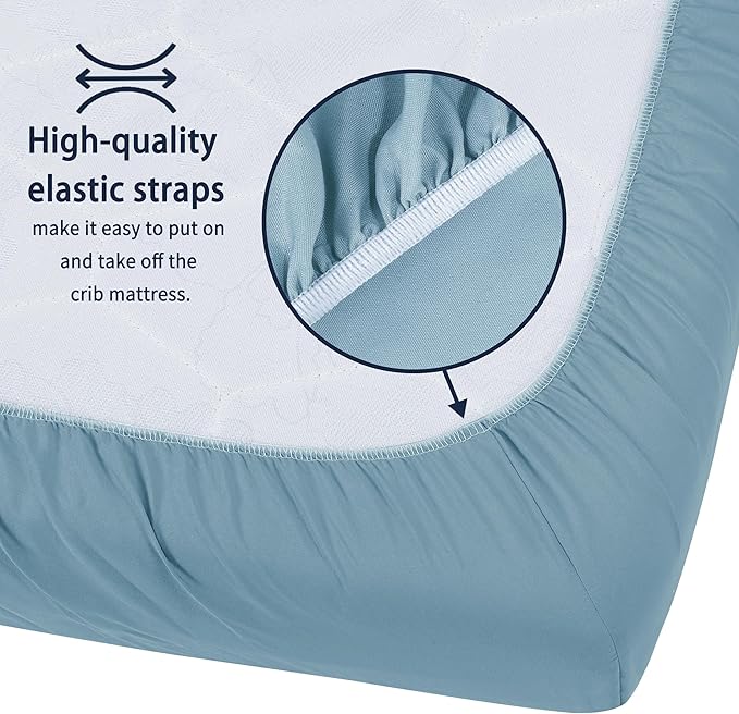 Pack and Play Sheets Fitted, 2 Pack Pack n Play Sheets for Graco Pack n Play Mattress, Unisex Playard Sheets for Boys Girls (Clouds & Dark Green)