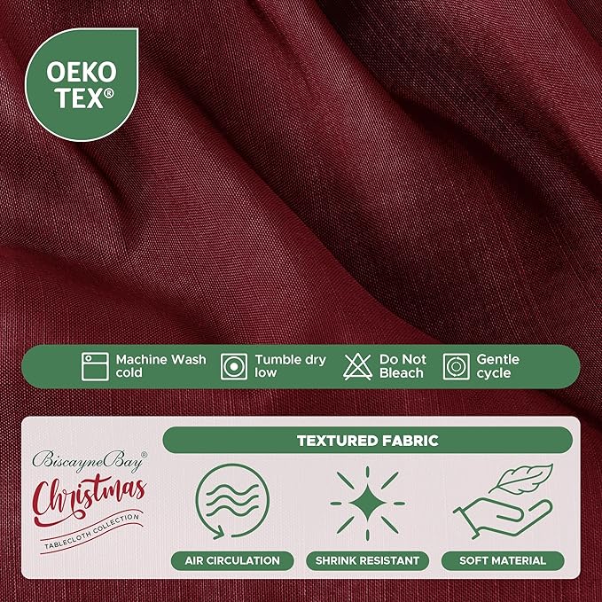 Biscaynebay Wrap Around Bed Skirts for King & Cal King Beds 19" Drop, Burgundy Adjustable Elastic Dust Ruffles Easy Fit Wrinkle & Fade Resistant Silky Luxurious Fabric Solid Machine Washable