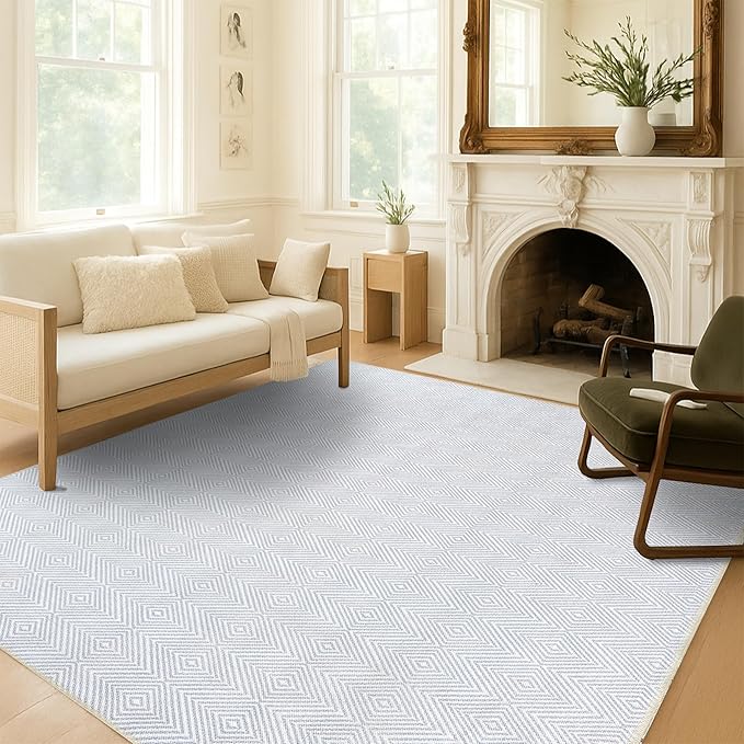 Oushak Rug, Turkish Vintage Floral Pastel Large Oversized Area Rugs for Living Room Dining Bedroom Kitchen Bathroom Nursery Runner Rugs (864CC, 2' x 3')