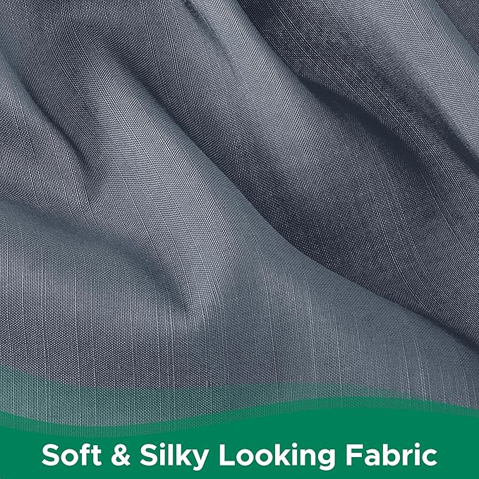 Biscaynebay Wrap Around Bed Skirts for Twin & Twin XL Beds 18" Drop, Dark Grey Adjustable Elastic Dust Ruffles Easy Fit Wrinkle Resistant Silky Luxurious Fabric Machine Washable