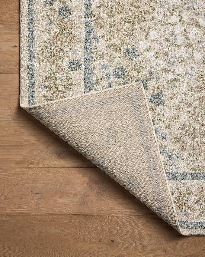 Loloi Rifle Paper Co. Laurel Collection LAU-03 Ivory/Multi 5'-3" x 7'-8" Area Rug