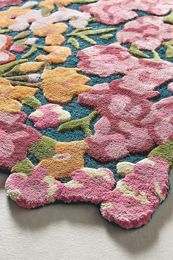 Cassia Wool Viscose Area Rug – 9’ x 12' – Handmade Wool Area Rugs –Multi – Rugs for Living Room, Bedroom – Anti-Skid – Carpets with Non-Slip Natural Backing with 100% Cotton