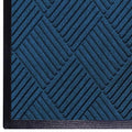 M+A Matting WaterHog Diamond | Commercial-Grade Entrance Mat with Rubber Border – Indoor/Outdoor, Quick Drying, Stain Resistant Door Mat (Navy, 6' x 8')
