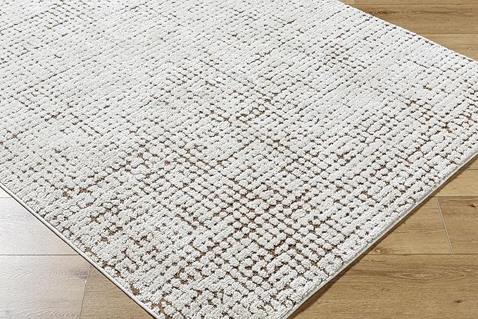 Livabliss x Our PNW Home Cascade Minimalist Area Rug, 5'3" x 7', Brown