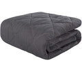 NTBAY Down Alternative Toddler Comforter, Lightweight and Warm Solid Color Baby Crib Quilted Blanket, 39x47 inches, Dark Grey