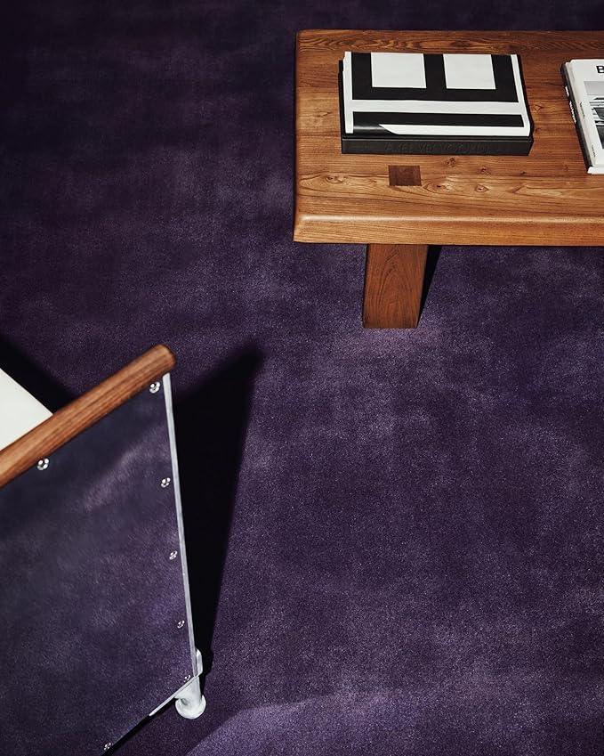 Hand-Tufted Wool Square Area Rug – Soft Premium Wool Carpet for Living Room, Bedroom & Home Décor – 9X9 ft| Lilac – Durable, Non-Slip Backing, Handcrafted Rug