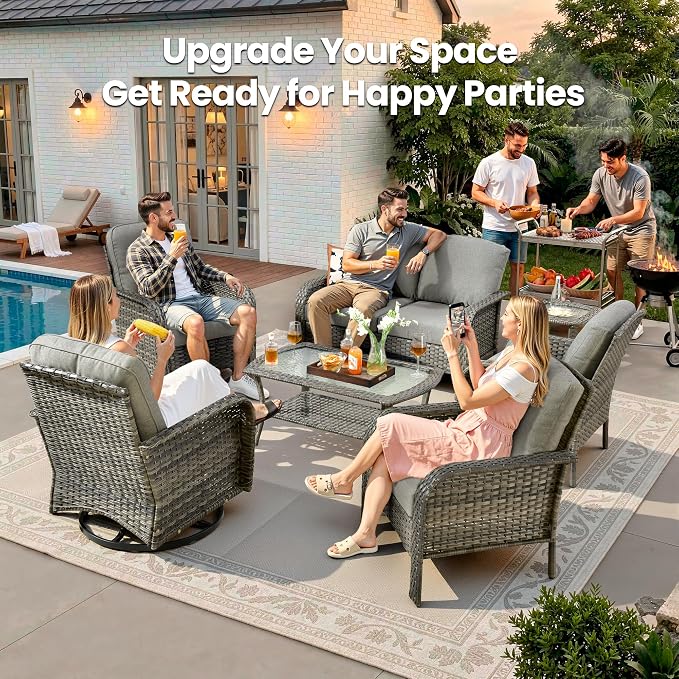 Weaxty 7 Pieces Patio Furniture Set