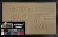 GORILLA GRIP 100% Waterproof All-Season WeatherMax Doormat, US Designed Natural Rubber, Stain and Fade Resistant, Low Profile Indoor Outdoor Door Mats, Easy Clean Patio Mat, 17x29, Home Sweet Home