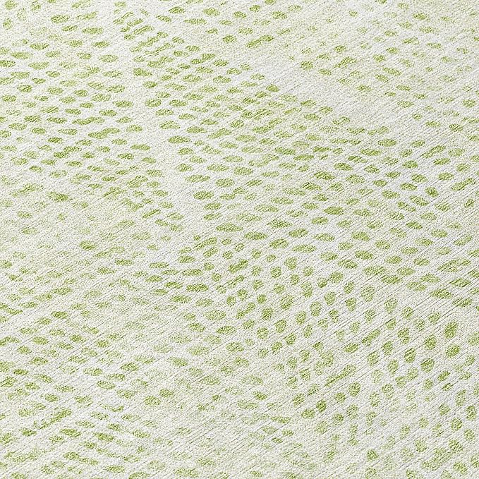 Addison Rugs Chantille ACN591 Aloe 8' x 8' Indoor Outdoor Round Rug, Easy Clean, Machine Washable, Non Shedding, Bedroom, Living Room, Dining Room, Kitchen, Patio Rug