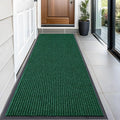 OLANLY Front Door Mat Indoor Outdoor Entrance, Waterproof Heavy Duty Doormat, Fade Resistant, Low Profile, Easy Clean Patio Porch Welcome Floor Mats for Entry, 59x23, Green