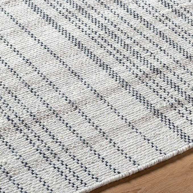Mark&Day Wool Rugs, 5x7 Ishaq Cottage Slate Area Rug, Grey Silver Carpet for Living Room, Bedroom or Kitchen (5' x 7'6")