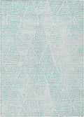 Addison Rugs Chantille ACN591 Aqua 8' x 10' Indoor Outdoor Area Rug, Easy Clean, Machine Washable, Non Shedding, Bedroom, Living Room, Dining Room, Kitchen, Patio Rug
