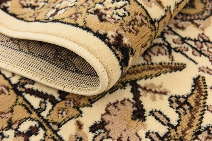 Unique Loom Espahan Collection Area Rug - Cape Cod (2' 7" x 10' Runner, Ivory/ Beige)