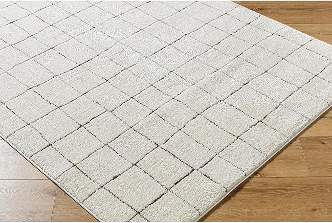 Livabliss x Our PNW Home Cascade Minimalist Area Rug, 10' x 14', Ivory