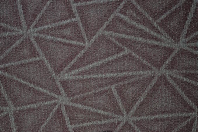 Furnish my Place Geometrical Pattern Indoor/Outdoor Refine Burgundy Abstract Area Rug, Doorway Mat, Contemporary Rug for Living Room, Entryway, Made in USA - 3' x 12' Oval
