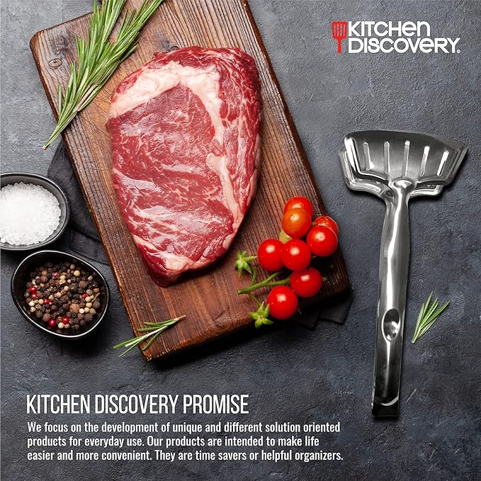Kitchen Discovery Spatula Tongs for Flipping, 1 piece