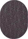 Furnish my Place Geometrical Pattern Indoor/Outdoor Refine Purple Rug, Abstract Area Rug, Doorway Mat, Contemporary Rug for Living Room, Entryway, Made in USA - 2' x 10' Oval