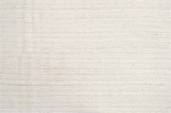 Hausattire Hand Woven Jute Braided Rug, 4'x6' – Off White, Reversible Boho Entry Area Rugs for Kitchen, Living Room I Farmhouse Indoor Outdoor Decorative Floor Rug, 48x72 Inches