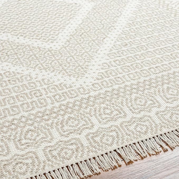 Mark&Day Wool Rugs, 4x6 Nishnabotny Cottage Medium Beige Area Rug, Beige Carpet for Living Room, Bedroom or Kitchen (3'6" x 5'6")