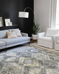 Loloi II Skye Collection SKY-09 Graphite/Silver 2'-6" x 7'-6" Runner Rug